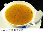 beef broth. Стоковое фото, фотограф Hans-Joachim Schneider / PantherMedia / Фотобанк Лори