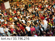 Blurred background of crowd of people at the stadium. Стоковое фото, фотограф Erika Eros / Smarterpix / Фотобанк Лори