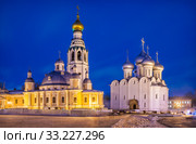 Воскресенский и Софийский соборы Resurrection and St. Sophia Cathedrals (2020 год). Стоковое фото, фотограф Baturina Yuliya / Фотобанк Лори
