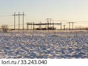 Electricity Plant in Winter. Стоковое фото, фотограф Niklas Emmoth / PantherMedia / Фотобанк Лори