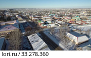Поволжье. Башкирское село Верхнеяркеево зимой. Сельская жизнь. Volga region. Bashkir village of Verkhneyarkeyevo in winter. Rural life. (2019 год). Редакционное видео, видеограф Евгений Романов / Фотобанк Лори