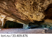 Cyclops Cave. Ammochostos (Famagusta) District. Cyprus (2018 год). Стоковое фото, фотограф Сергей Пристяжнюк (Serg Zastavkin) / Фотобанк Лори