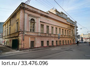 Москва, Милютинский переулок, 19/4, строение 1. Дом Лорис-Меликова (2016 год). Стоковое фото, фотограф Dmitry29 / Фотобанк Лори