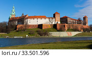Complex of Wawel Сastle, Krakow, Poland. Стоковое фото, фотограф Яков Филимонов / Фотобанк Лори