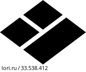 Герб поселка Сива. Япония. Стоковая иллюстрация, иллюстратор Владимир Макеев / Фотобанк Лори