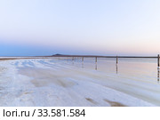 Fantastic view of salt lake Baskunchak , Bogdo hill in Astrakhan region, Russia. Стоковое фото, фотограф Ирина Мойсеева / Фотобанк Лори