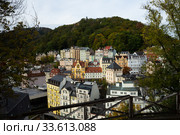 View of Karlovy Vary cityscape (2019 год). Редакционное фото, фотограф Яков Филимонов / Фотобанк Лори