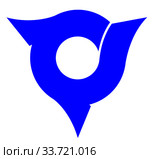 Герб города Хидака. Префектура Сайтама. Япония. Стоковая иллюстрация, иллюстратор Владимир Макеев / Фотобанк Лори
