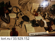 Dept. of anaesthetics in The Old Operating Theatre Museum and Herb Garret, London, UK (2017 год). Редакционное фото, фотограф Nataliia Zhekova / Фотобанк Лори
