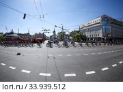 Многодневная шоссейная велогонка «Пять колец Москвы». Cycling Road Race "Five Rings of Moscow" (2014 год). Редакционное фото, фотограф Elena Popova / Фотобанк Лори