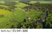 Южный Урал. Туристическая база Сухов Ключ летом. South Urals. Tourist base Sukhov Kluch in the summer. Стоковое фото, фотограф Евгений Романов / Фотобанк Лори