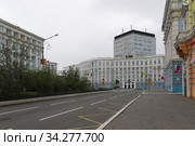 Офис ПАО "ГМК «Норильский никель»". Норильск (2020 год). Редакционное фото, фотограф Анна Зеленская / Фотобанк Лори