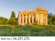 Rotunda church at Briskorn Manor on Fifth Mountain  at sunset. Стоковое фото, фотограф Дмитрий Тищенко / Фотобанк Лори