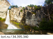 Senda Chorrillo del Salto waterfall. Стоковое фото, фотограф Яков Филимонов / Фотобанк Лори
