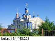 Станица Кисляковская, Краснодарский край. Церковь Рождества Богородицы (2020 год). Редакционное фото, фотограф Natalia Sidorova / Фотобанк Лори