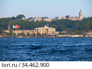 Seraglio Point with Topkapi Palace and Turkish Green Crescent Society building, Istanbul, Turkey (2016 год). Стоковое фото, фотограф Сергей Пристяжнюк (Serg Zastavkin) / Фотобанк Лори