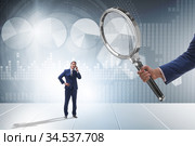 Concept of employee monitoring by boss. Стоковое фото, фотограф Elnur / Фотобанк Лори