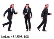 Arab businessman isolated on white. Стоковое фото, фотограф Elnur / Фотобанк Лори