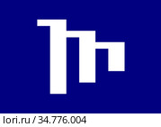 Флаг города Мики. Префектура Хёго. Япония. Стоковая иллюстрация, иллюстратор Владимир Макеев / Фотобанк Лори