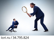 Concept of employee monitoring by boss. Стоковое фото, фотограф Elnur / Фотобанк Лори