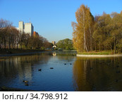 Парк Дружбы. Район Левобережный. Город Москва (2010 год). Стоковое фото, фотограф lana1501 / Фотобанк Лори