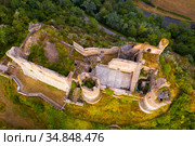 Scenic view of the ruin castle Chateau Rocher. Стоковое фото, фотограф Яков Филимонов / Фотобанк Лори