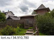 Музей средневекового рушанина. Старая Русса, Новгородская область (2020 год). Редакционное фото, фотограф Александр Щепин / Фотобанк Лори