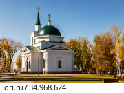 Church of St. John the Baptist in Nagorny Park, Barnaul. Russia. Стоковое фото, фотограф Наталья Волкова / Фотобанк Лори