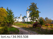 Иоанно-Богословский Череменецкий мужской монастырь. Череменец. Лужский район, Ленинградская область (2020 год). Стоковое фото, фотограф Сергей Афанасьев / Фотобанк Лори