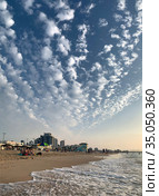 Beautiful sky over the beach in Ashdod (2020 год). Стоковое фото, фотограф Irina Opachevsky / Фотобанк Лори