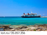 Beautiful seaview at the Gramvousa island. Стоковое фото, фотограф Helga Preiman / Фотобанк Лори