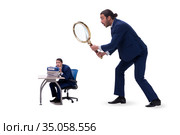 Concept of employee monitoring by boss. Стоковое фото, фотограф Elnur / Фотобанк Лори
