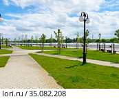 Рождественская набережная. Краснодар (2020 год). Стоковое фото, фотограф Мария Кылосова / Фотобанк Лори