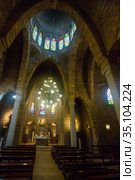 Church of Hogar del Santo Cristo, Igualada. Стоковое фото, фотограф Яков Филимонов / Фотобанк Лори