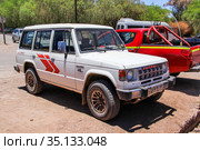 Mitsubishi Montero (2015 год). Редакционное фото, фотограф Art Konovalov / Фотобанк Лори