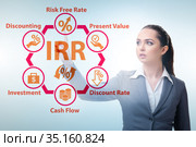 Concept of IRR - Internal Rate of Return. Стоковое фото, фотограф Elnur / Фотобанк Лори