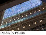 Interior of a modern multi-storey shopping center. Стоковое фото, фотограф Юрий Бизгаймер / Фотобанк Лори
