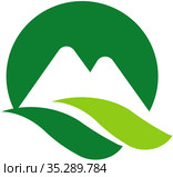 Герб города Мине. Префектура Ямагути. Япония. Стоковая иллюстрация, иллюстратор Владимир Макеев / Фотобанк Лори