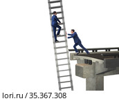 Business unethical competition concept with businessmen. Стоковое фото, фотограф Elnur / Фотобанк Лори