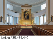 Алтарь Хельсинкского собора, Финляндия (2016 год). Редакционное фото, фотограф Михаил Марковский / Фотобанк Лори