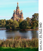 Храм Святых Петра и Павла в Петергофе. Санкт-Петербург (2011 год). Стоковое фото, фотограф Сергей Афанасьев / Фотобанк Лори