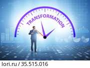 Concept of organisational change and transfomation with business. Стоковое фото, фотограф Elnur / Фотобанк Лори