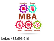 Master of business administration MBA concept. Стоковое фото, фотограф Elnur / Фотобанк Лори