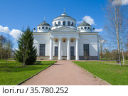 Вид на старинный Софийский собор (1788) солнечным майским днем. Царское Село, Россия (2021 год). Стоковое фото, фотограф Виктор Карасев / Фотобанк Лори