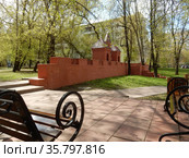 Могилевский дворик. Улица Благуша. Район Гольяново. Город Москва. Россия (2021 год). Редакционное фото, фотограф lana1501 / Фотобанк Лори
