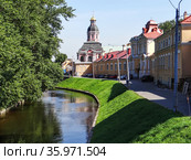 Александро-Невская Лавра и река Монастырка. Санкт-Петербург (2013 год). Стоковое фото, фотограф Сергей Афанасьев / Фотобанк Лори