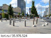 Платная парковка. Улица Новый Арбат. Город Москва (2019 год). Редакционное фото, фотограф lana1501 / Фотобанк Лори