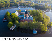 Aerial view of Holy-Vvedensky nunnery at Vladimir region. Стоковое фото, фотограф Яков Филимонов / Фотобанк Лори