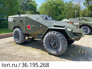 Бронетранспортер (БТР-40) образца 1950 года (2021 год). Редакционное фото, фотограф Мария Кылосова / Фотобанк Лори
