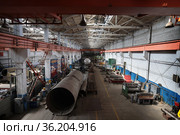 Балашиха, цех завода БЗКМ (2021 год). Редакционное фото, фотограф Дмитрий Неумоин / Фотобанк Лори